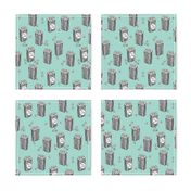 popcorn // mint movies snack food movie theatre popcorn food fabric print