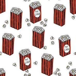 popcorn // movies movie theatre snacks food stripes kids 