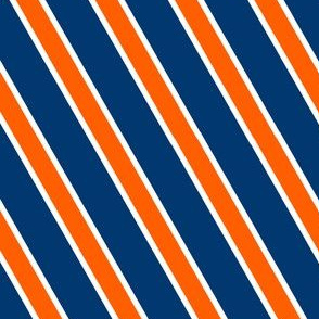 Orange and navy stripes