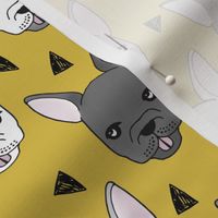 french bulldog // frenchie cute dog dogs dog breed fabric mustard