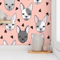 french bulldog // frenchie dog dog breed fabric frenchie fabric cute dog 