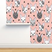 french bulldog // frenchie dog dog breed fabric frenchie fabric cute dog 