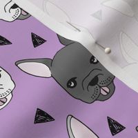 french bulldog // frenchie purple dog breed fabric dog design cute pet 