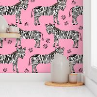 Safari Zebra - Bubblegum Pink by Andrea Lauren