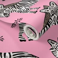 Safari Zebra - Bubblegum Pink by Andrea Lauren