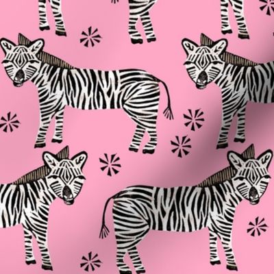 Safari Zebra - Bubblegum Pink by Andrea Lauren