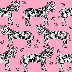 Safari Zebra - Bubblegum Pink by Andrea Lauren