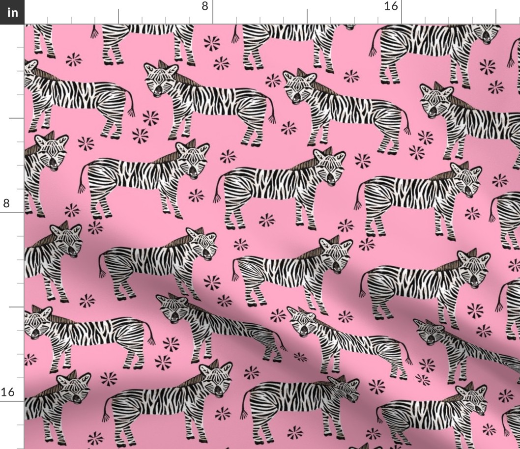 Safari Zebra - Bubblegum Pink by Andrea Lauren