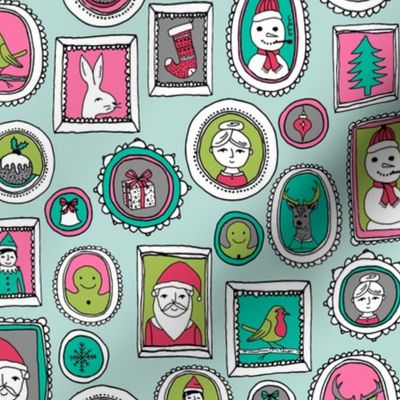 christmas fabric // christmas portraits cute winter snowman holiday reindeer christmas