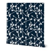 Arrows Scattered - Custom Navy by Andrea Lauren