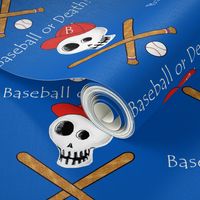 Baseball or Death! large scale, red white blue brown