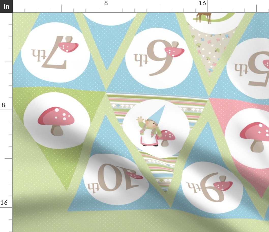 Woodland Birthday Bunting - Pink/Blue