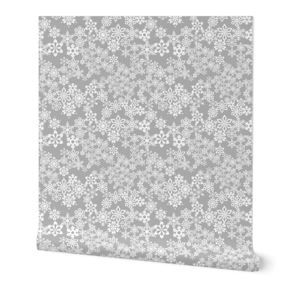 Snowflakes Gray