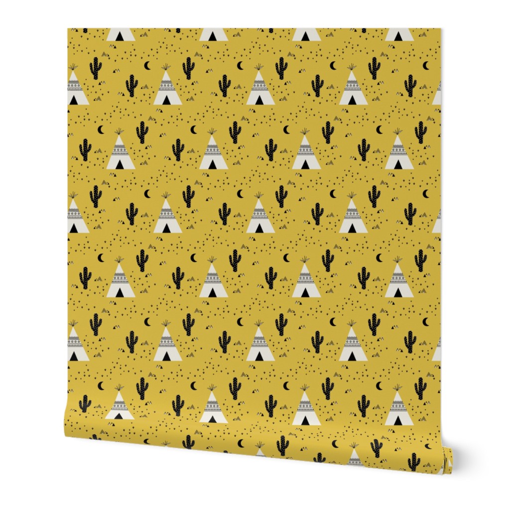 Teepee - Ochre Background