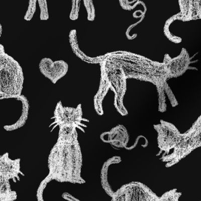 Teacher's Pet Chalkboard Cats