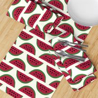 Red watermelon stripes