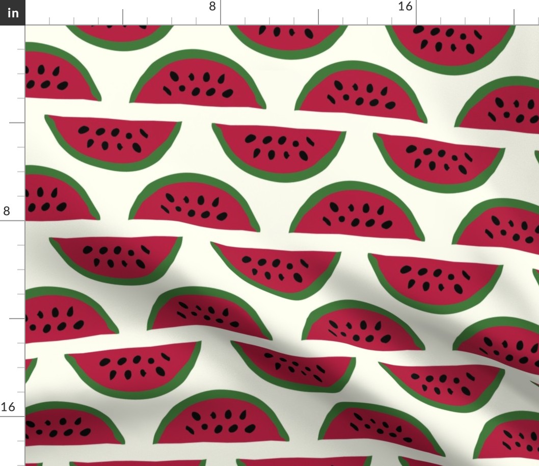 Red watermelon stripes