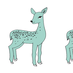 fawn // deer plush plushie cut and sew kids mint deer 