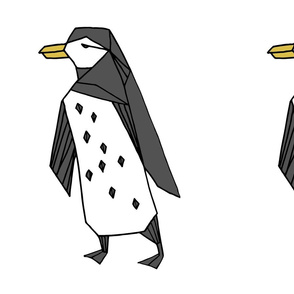 penguin // plush plushie cut and sew black and white kids nursery baby 