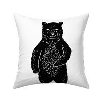 bear // plush plushie cut and sew one per FQ pillow