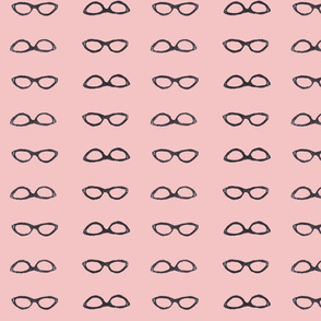 retro glasses pink