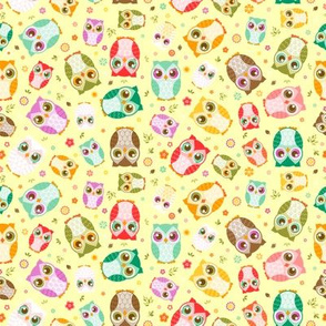 Colorful Mixed Owls (Small)