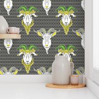 goats on the wall