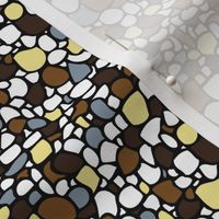 Colored Pebbles in Earth Colors