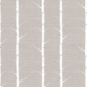 Birch Forest, Natural Linen 