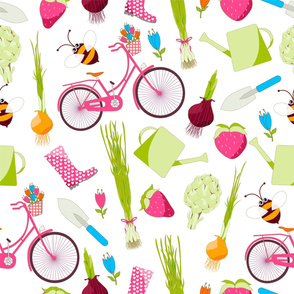 Spring seamless pattern