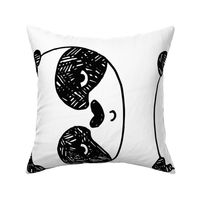 panda // black and white plush plushie black and white kids cut and sew panda 