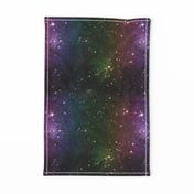 Rainbow Galaxy Fabric Outer Space Stars