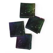 Rainbow Galaxy Fabric Outer Space Stars