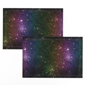 Rainbow Galaxy Fabric Outer Space Stars