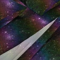 Rainbow Galaxy Fabric Outer Space Stars