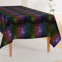 Rainbow Galaxy Fabric Outer Space Stars