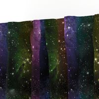 Rainbow Galaxy Fabric Outer Space Stars