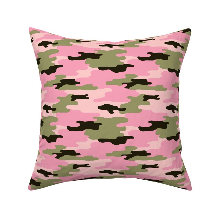 New Pink Camo Fabric | Spoonflower