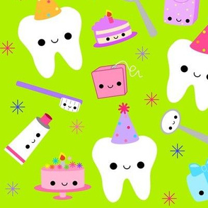 XL Happy Party Teeth - Green