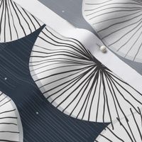 Umbrellas at Night by Friztin