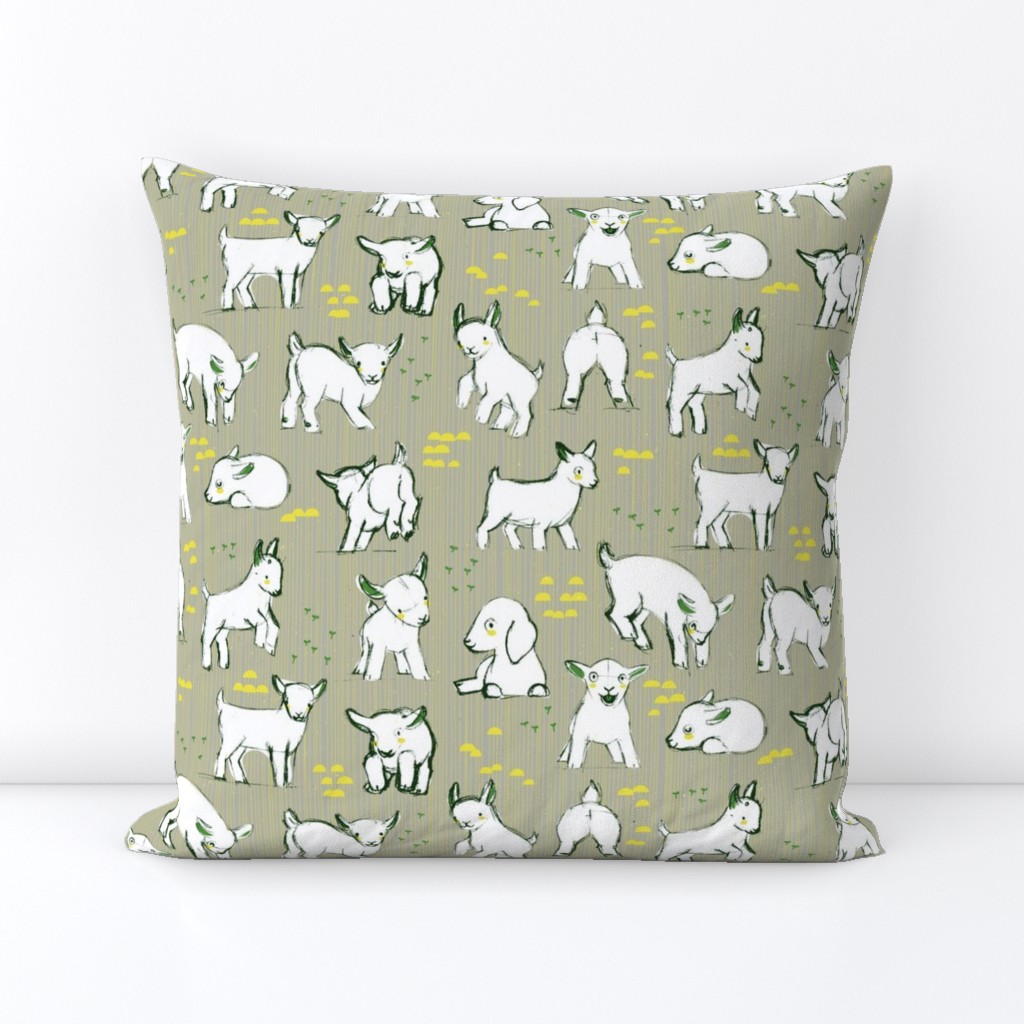 Baby Goats in Grey by Friztin