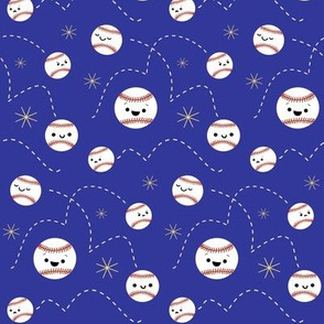 Happy Baseball All Stars - Blue