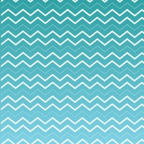 Chevron Ombre Teal