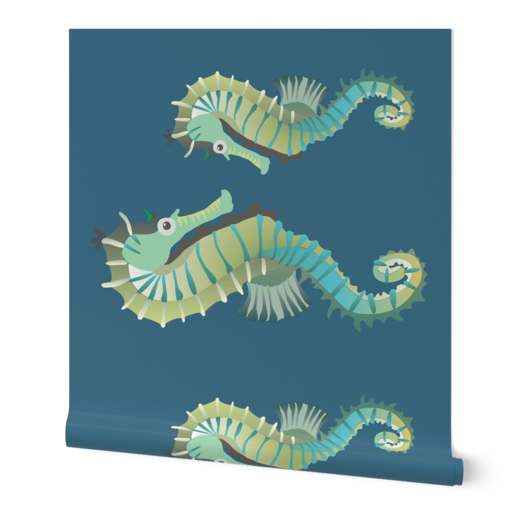 Seahorse pair - Kona fat quarter