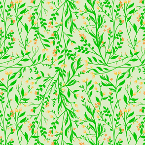 Regency Floral Vine Green