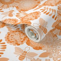 bee garden tonal orange