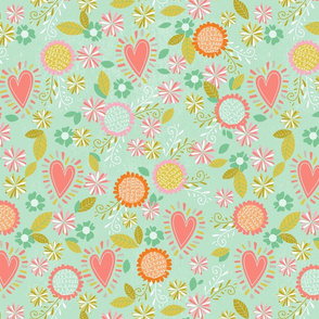 Llama floral large