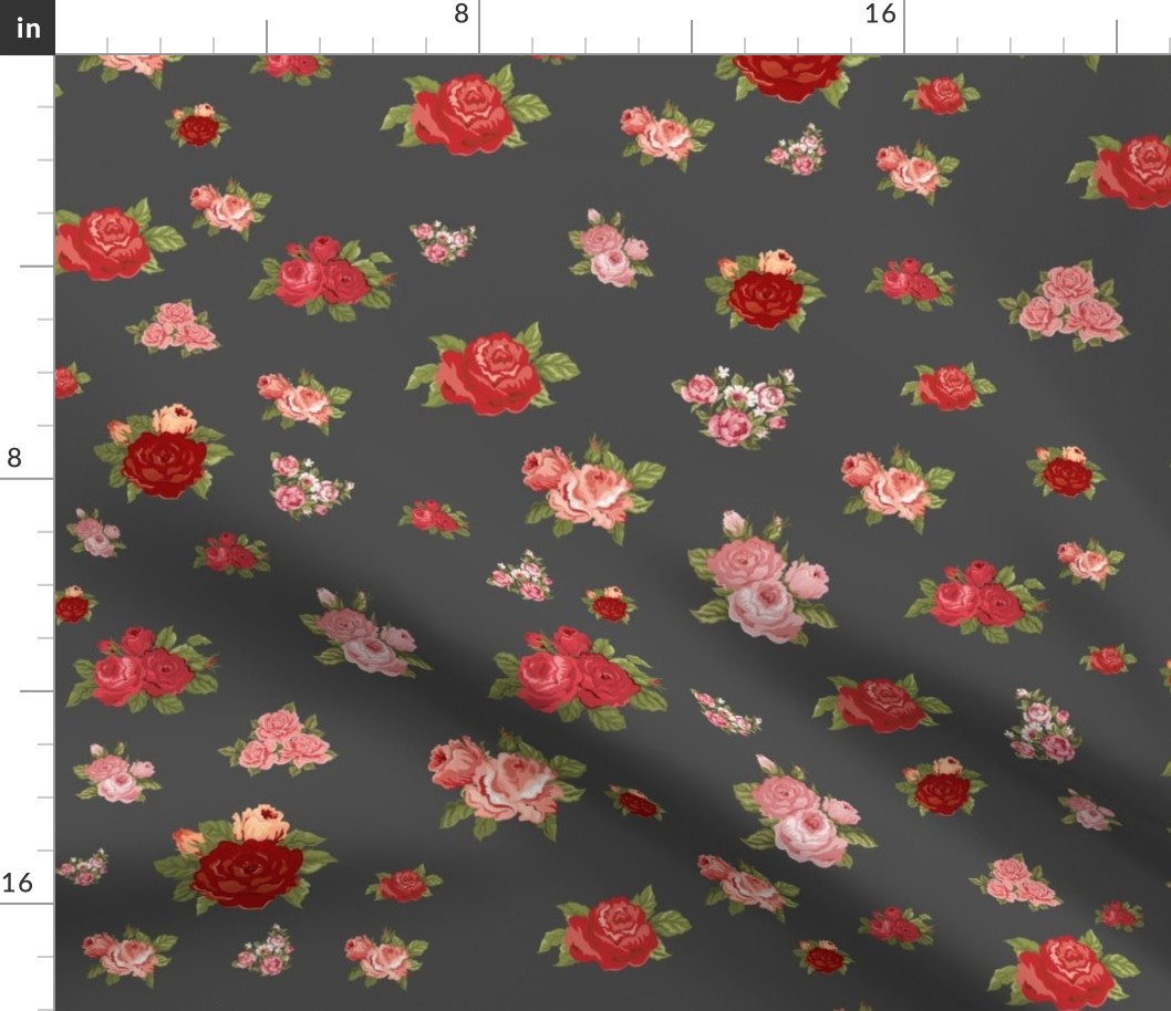 Vintage Flower (Grey)