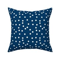 Le Cirque ~ Lonely Angel Blue Polka Dots on White ~ small