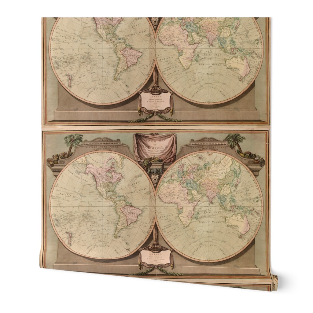 Vintage World Map c.1808